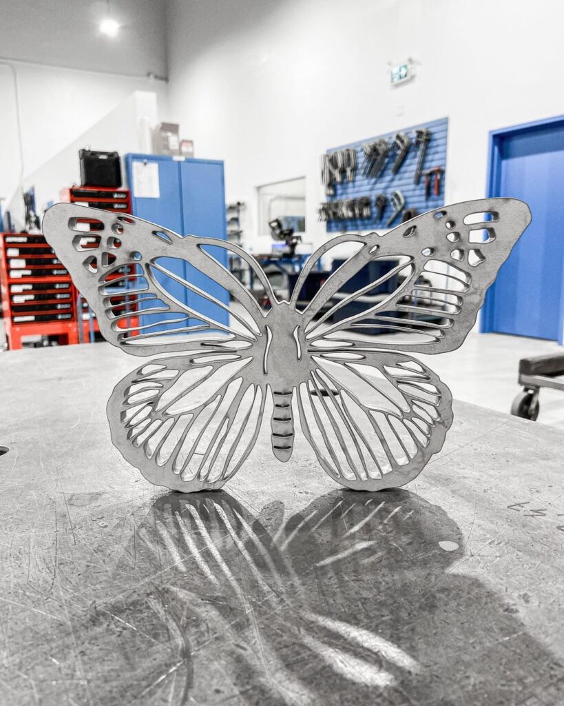 CNC machined butterfly decoration