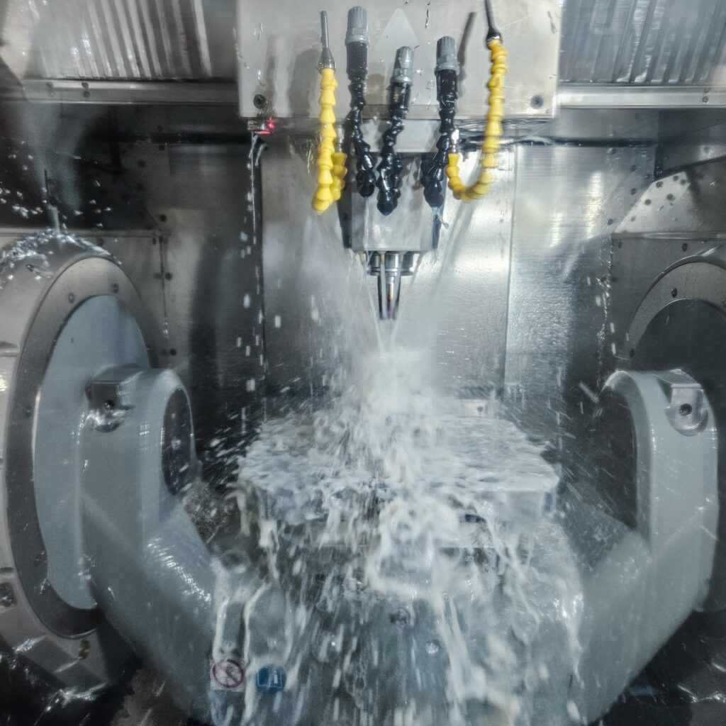 Hermle C22 UP 5-Axis machine making part